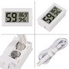 DWEII 2-Pack Mini Digital Hygrometer Thermometer Gauge with Probe LCD