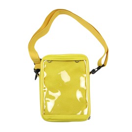 Vensivy Ita Bag DIY Transparent Crossbody Anime Pins Bag Shoulder Messenger Itabag Comic Anime Satchels (Yellow)