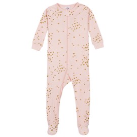 Gerber Baby Girls' 4-Pack Footed Pajamas