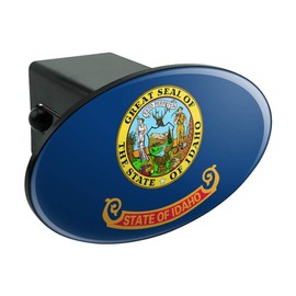GRAPHICS & MORE Idaho State Flag Oval Tow Trailer Hitch Cover Plug Insert