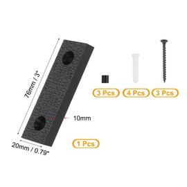 PATIKIL 3 Inch House Numbers, House Address Numbers Sign Large Floating Modern Home Number with Screws for Outside Door Wall Street, Black,