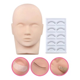 Maniquí Cabeza +pestañas Práctica,extensiones Pestañas Piel