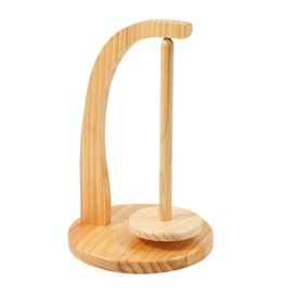 Yarn Holder for Crocheting and Knitting, Wooden Yarn Spinner with Magnetic Rotating Mechanism, Yarn Ball Dispenser Stand as Surprise Gift for Knitting Lovers(Original Bamboo Color)