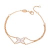 Hand Chain Bracelet, Rose Gold Bracelets For Women Mother-Of-Pearl X