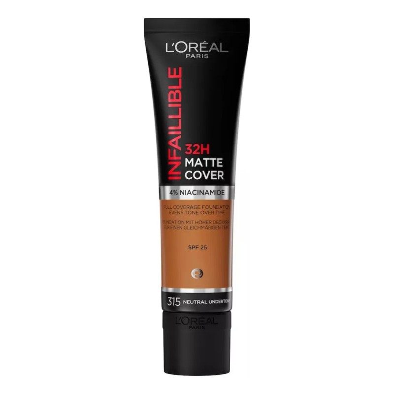 Base Maquillaje Loral Paris Infaillible Matte Cover 30ml Tono 315