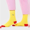 Happy Socks Ribbed Embroidery 3D Glasses Printed Crew Socks, Multicoloured,
