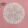 Pack of 2 Lace Round Embroidered Table Runner, Handmade Laced
