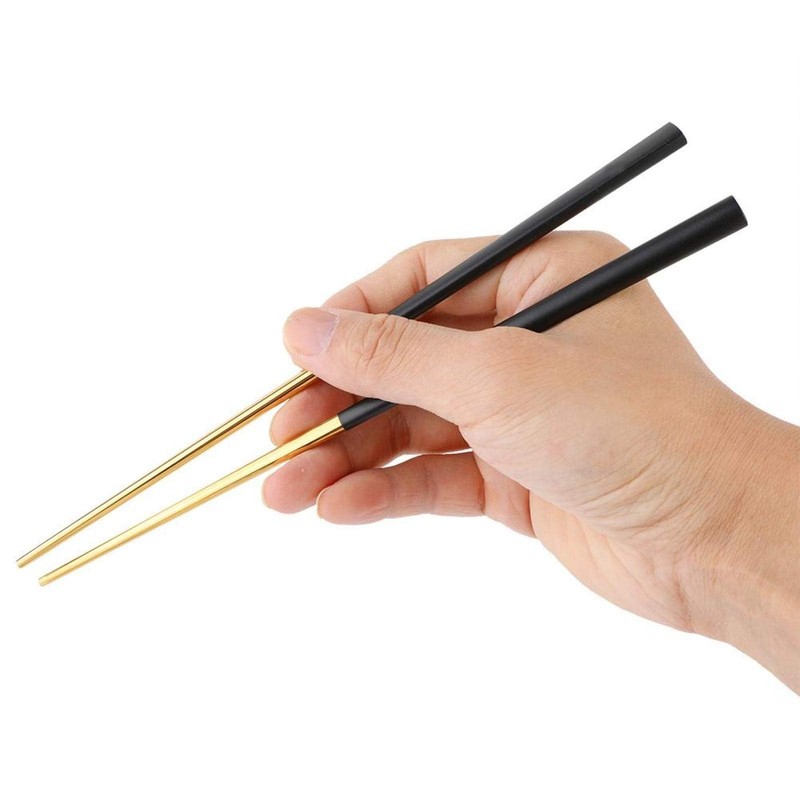 Spoon and Chopsticks Set 2Pcs Korean Chopsticks Spoons Stainless Steel