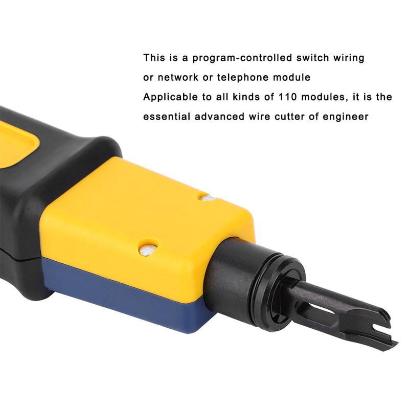 Punch Down Tool Steel Plastic Handle Wire Cutter Crimping Electrical