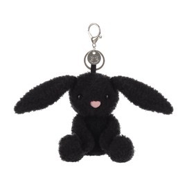 Apricot Lamb Black Velvet Bunny Cute Keychain Plushies, Soft Stuffed Plush Keychain Toys for Kids’ Backpack, Purse, 4.8 Inches