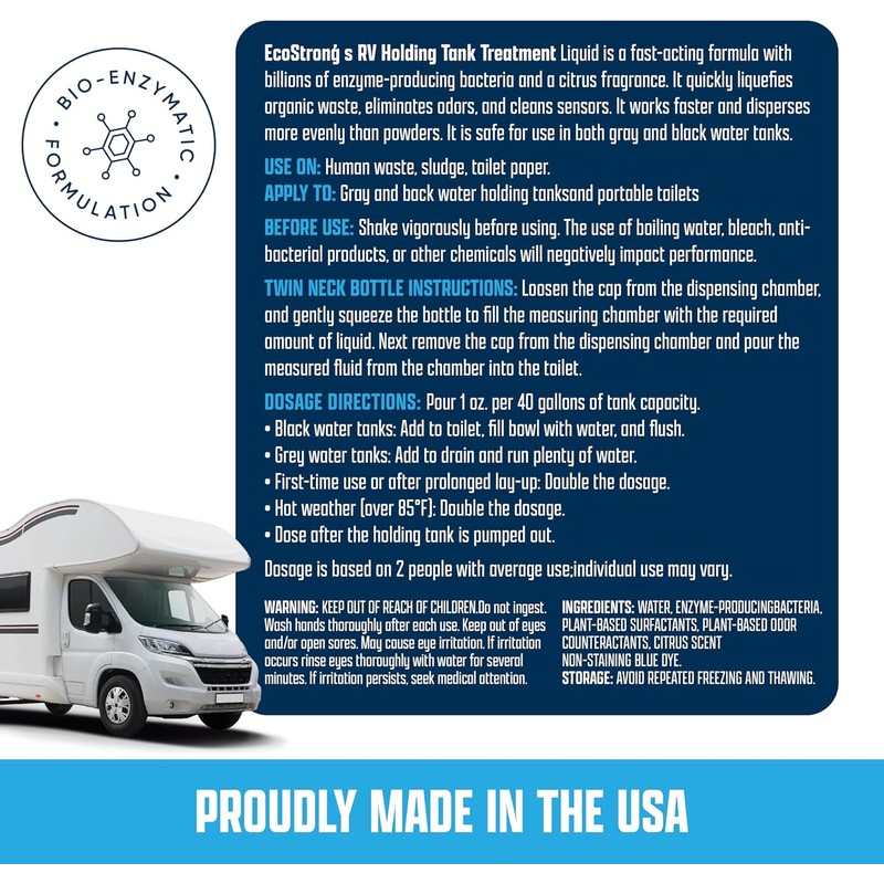 Eco Strong RV Toilet Treatment | RV Black Tank Treatment