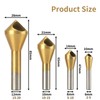 4pcs Countersink Drill Bit Set Deburring Chamfer Drill Bits, Titanium