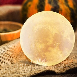 ALED LIGHT Moon Lamp 3D Night Light Dimmable, 15 cm LED Moon Lamp Touch Moonlight Starry Sky Lamp Baby Moon Night Light USB Charging Moon Lamp LED Light Moonlight Lamp for Room Decor Gift