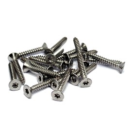 3.5mm x 25mm Torx Countersunk Self Tapping Screw ISO14586 A4 (316) Stainless Steel (Pack of 20)