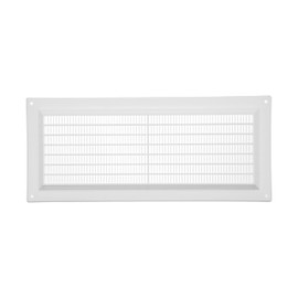Vent Systems 3" x 10" Inch (Opening Dimensions) White Plastic Air Vent Cover - Rectangular Return Grille with Built-in Mesh Screen - HVAC Ventilation Grill for Home Improvement - Indoor, Outdoor Use