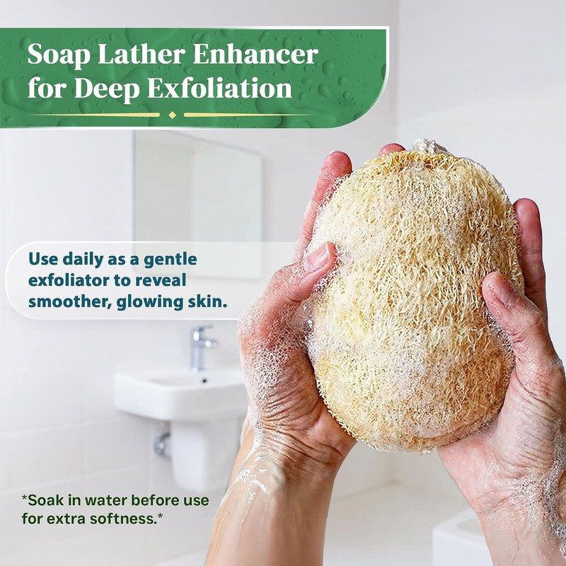 Esponja de Lufa Natural Exfoliante Corporal LooLife