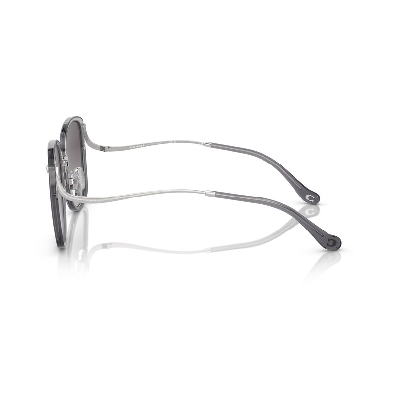 Coach HC7157D Sunglasses, Transparent Grey/Grey Gradient, 58 mm