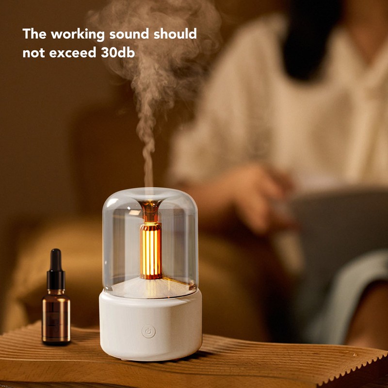 Candlelight Essential Oil Diffuser Plastic with 120ml Water Tank USB