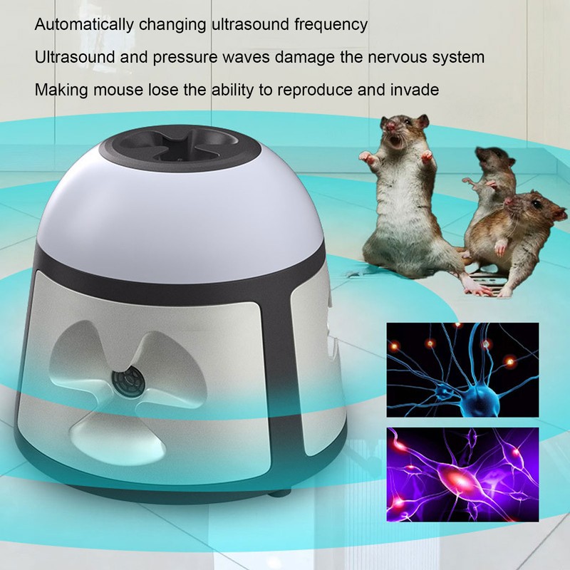 Electronic Mouse Repeller Strong Impulse Wave 360 Degrees Ultrasound Mice