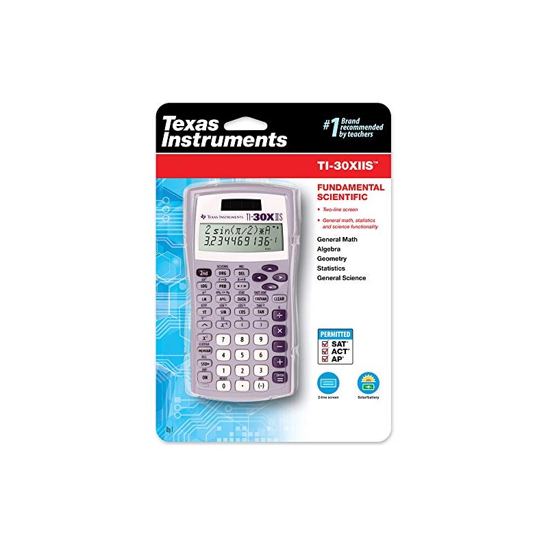 Calculadora científica Texas Instruments TI-30 X IIS 2-Linea, Lavanda