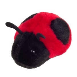 Teddy Hermann 92662 Ladybird 11 cm, Cuddly Toy, Plush Toy with Recycled Filling