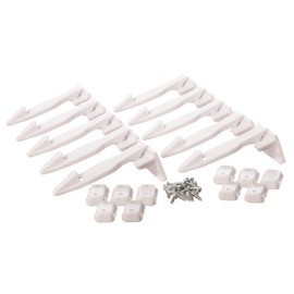 Dreambaby Spring Latches - Child Proofing Latch Locks for Cabinet, Drawer & Cupboard - White - 10 Pack