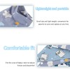 JeiibrZui 5 Pcs Pure Cotton Blue Baby Dribble Bibs for