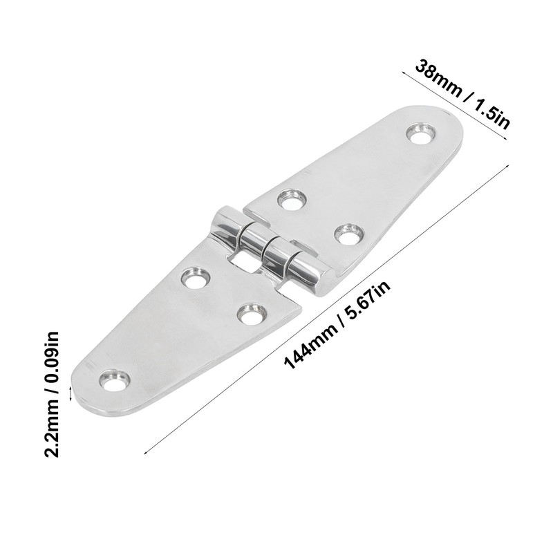 4Pcs Door Hinges 316 Stainless Steel Marine Grade for Boat
