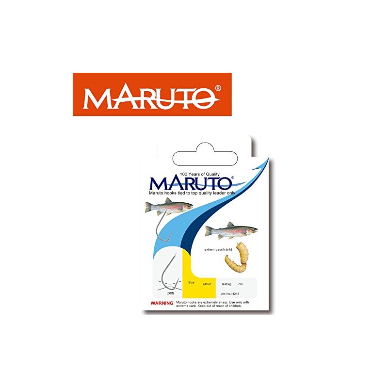Maruto Bee Maggot Hooks Tied 75 cm 0.18 mm -
