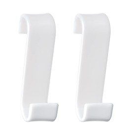 Gedy | Merlino Set of 2 Coat Hangers, White Finish, Series Made of Thermoplastic Resins