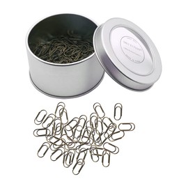 200 Fat Mini Paper Clip Super Cute Tiny Paperclips 3/5 Inch Bronze Copper Steel Clips in Silver Tinplate Paper Clips Holder for Office School Home Desk Organizers (Bronze Copper Fat Mini Clips)