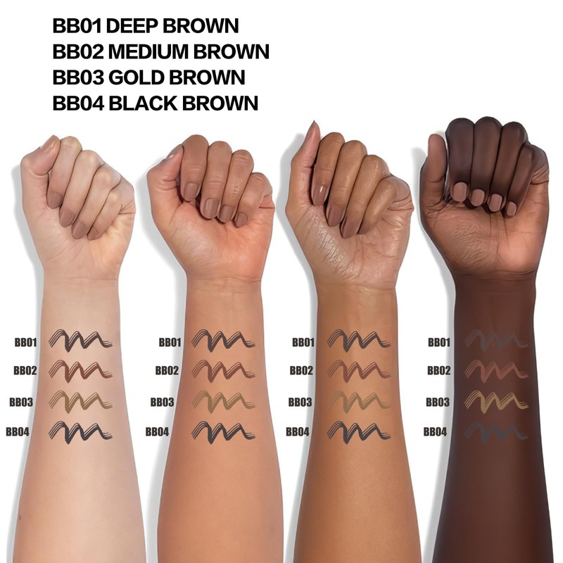 FOCALLURE FLUFFMAX TINTED Liquid Eyebrow Pen, Eyebrow Microblading Pen with