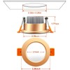 YGS-Tech 3 Inch LED Recessed Lighting, Dimmable Downlight 5W(40W Halogen