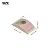 sourcing map 12pcs M6 Half Moon Nuts Washers, Iron Solid