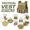 FIREGEAR Tactical Vest Weighted Vest Airsoft Vest,3D Breathable Adjustable Modular