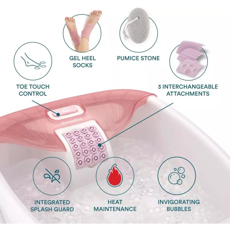 Homedics 홈메딕스 버블 블리스 디럭스 족욕 선물 세트 - 상쾌한