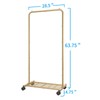 Simple Trending Standard Clothes Garment Rack, Clothing Rolling Rack with