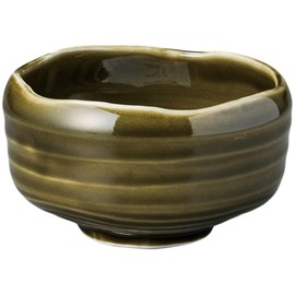 Ale-net Matcha Bowl, 4.7 x 2.9 inches (12 x 7.3 cm), Wormwood Oribe Matcha Bowl, Tea Ceremony, Mino Ware, Made in Japan