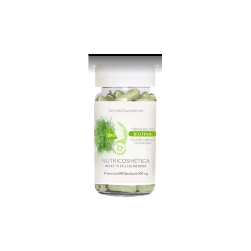 Cap Biotina Cola De Caballo Colágeno Protección Cabello Blen