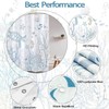Nautical Coastal Turtle Shower Curtain, Coral Starfish Seashell Ocean Themed