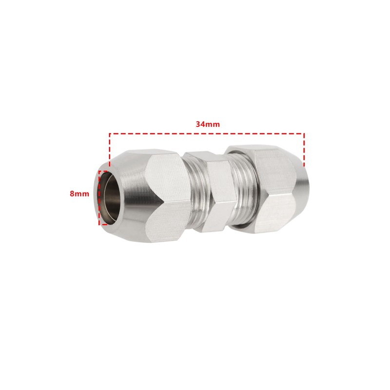 Create idea Pack of 4 8 mm Copper Compression Fitting