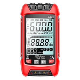 DollaTek Digital Multimeter DC AC Voltmeter, High Precision Automatic Fire Tester Kit with Backlit LCD Display, Socket Tester