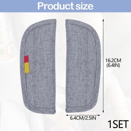 Pack of 2 Children's Car Seat Belt Pads, Baby Seat Belt Shoulder Pads, Car Seat Belt Shoulder Pads, for Baby Seat, Pushchair, Buggy & Car Seat