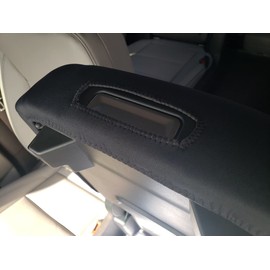 Car Console Covers Plus Made in USA Designed for GMC Yukon Denali, Yukon & Yukon XL 2021-2025 Neoprene Auto Armrest Center Console Cover Protector Black