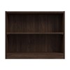 Bush Furniture Universal Small 2 Shelf Bookcase in Black Walnut,