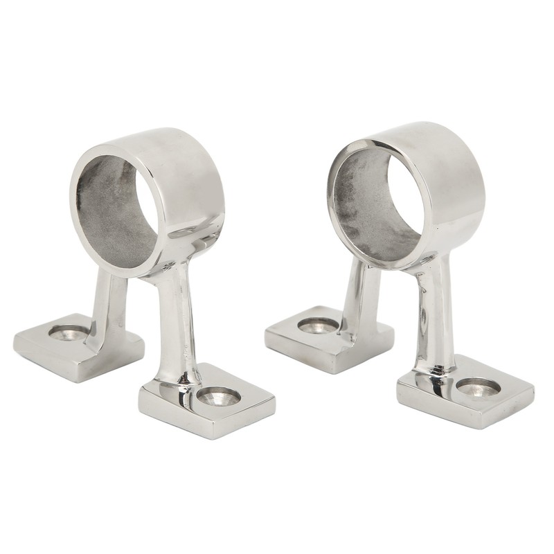 2Pcs Marine Boat Hand Rail Fitting Center Support Bracket Stanchion