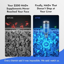 SKINAD+ Suero facial liposomal NAD+ con glutatión, CoQ10 y niacinamida