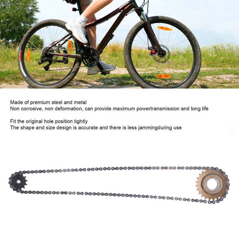 410 Chain Sprocket Kit Steel 114 Link Drive Chain with