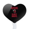 Rutgers University Scarlet Knights Heart Love Cupcake Picks Toppers Decoration