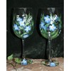Hand Painted Wine glasses - Spring Bouquet (Set of 2)